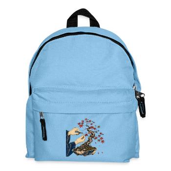 Zen-Bonsai-Fingerarbeit - Kinder Rucksack - Hellblau - Vorne