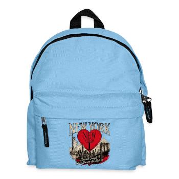 New York Herz Stadtlandschaft - Kinder Rucksack - Hellblau - Vorne