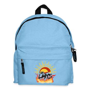 Keine Grenzen: Sonne und Feuer - Kinder Rucksack - Hellblau - Vorne
