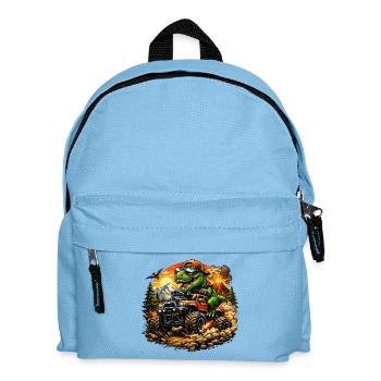 T Rex Offroad Abenteuer - Kinder Rucksack - Hellblau - Vorne