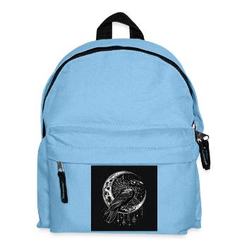 The Raven of Dusk and the Gothic Moon - Kids' Backpack - light blue - Front