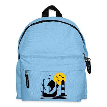 Segeln - Kinder Rucksack - Hellblau - Vorne