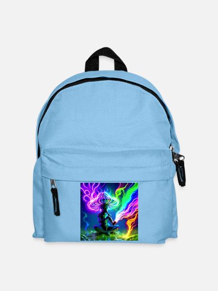 Idegen_Saman - Kids' Backpack - light blue