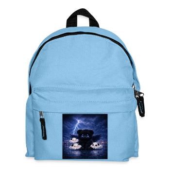Dark Spirit Panda - Kinder Rucksack - Hellblau - Vorne