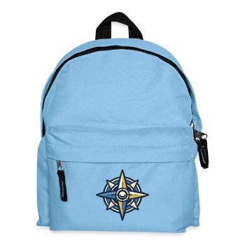 Nordstern Kompass Abenteuer - Kinder Rucksack - Hellblau - Vorne
