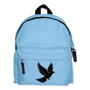 Fliegende Taube - Kinder Rucksack - Hellblau - Vorne