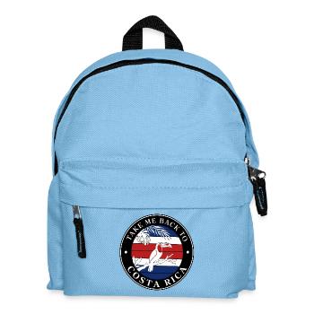 Take Me Back to Costa Rica Tukan - Kinder Rucksack - Hellblau - Vorne
