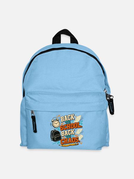 Back to School – Back to Chaos - Kinder Rucksack - Hellblau