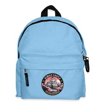 Himeji Castle Japan Vintage Travel Badge - Kids' Backpack - light blue - Front