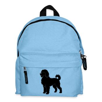 Labradoodle - Kinder Rucksack - Hellblau - Vorne