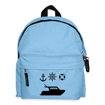 Motorboat - Kids' Backpack - light blue - Front
