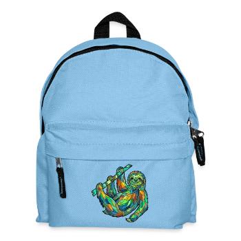 Geometric Sloth - Kids' Backpack - light blue - Front