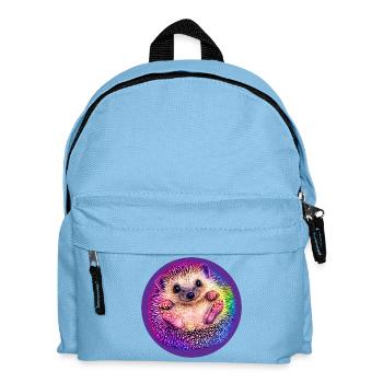 Rainbow hedgehog - Kids' Backpack - light blue - Front