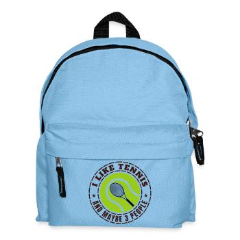 ICH MAG TENNIS UND VIELLEICHT DREI LEUTE - Kinder Rucksack - Hellblau - Vorne