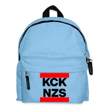 KCK NZS! STATEMENT AGAINST NEO-NAZIS, NEVER AGAIN - Kids' Backpack - light blue - Front