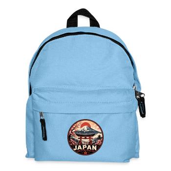 Japan Rising Sun Vintage Travel Badge - Kids' Backpack - light blue - Front