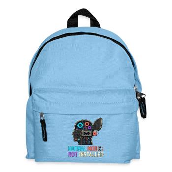 Normal Mode Not Installed – Geek Robot IT - Kids' Backpack - light blue - Front
