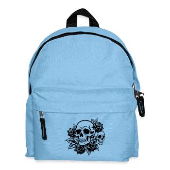 Skulls and Roses - Kids' Backpack - light blue - Front