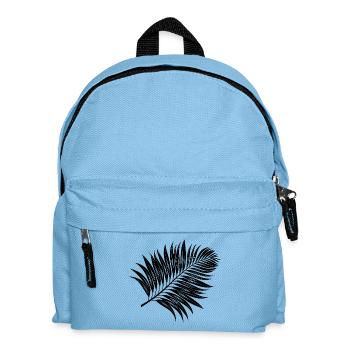 Tropical Palm Leaf - Kids' Backpack - light blue - Front