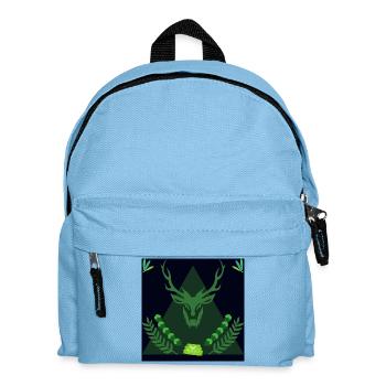 Forest spirit deer in triangle - Kids' Backpack - light blue - Front