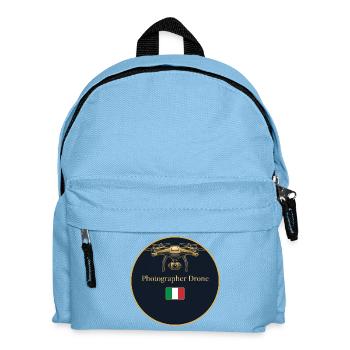 Drone Photographer Italy - Kids' Backpack - light blue - Front