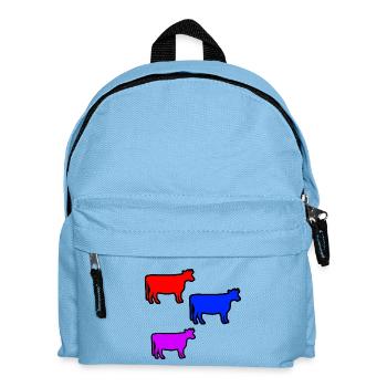 Cows - Kids' Backpack - light blue - Front