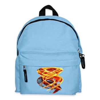 Fire Orbit – Chaos Art - Kids' Backpack - light blue - Front