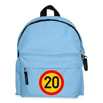 20th Birthday Age 20 Years Sign - Kids' Backpack - light blue - Front