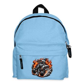 Flame Motor Power Monster - Kids' Backpack - light blue - Front