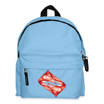 Dynamic Track - Red - Chaos Art - Kids' Backpack - light blue - Front