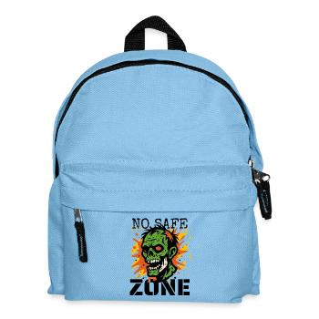 Zombie No Safe Zone - Kinder Rucksack - Hellblau - Vorne