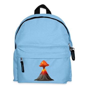 Erupting Volcano - Kids' Backpack - light blue - Front