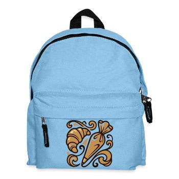 Croissant Piping Bag Icon - Kids' Backpack - light blue - Front