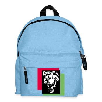 Rock Bake Skull Cook Motif - Kids' Backpack - light blue - Front