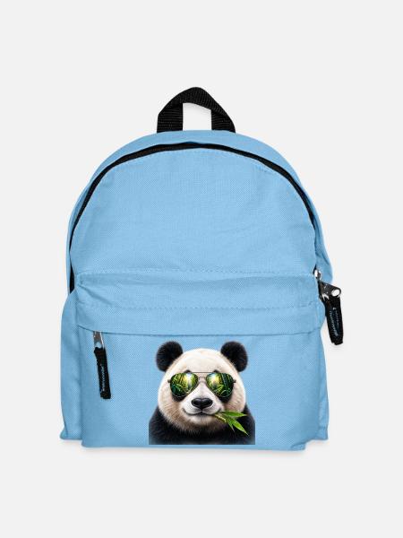 Cool Panda - Kinder Rucksack - Hellblau