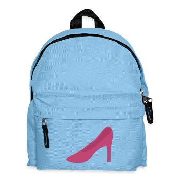 Rosa High Heels - Kinder Rucksack - Hellblau - Vorne