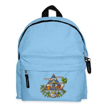 Weißwurst-Mysterium – Bayerisches Mosaik - Kinder Rucksack - Hellblau - Vorne