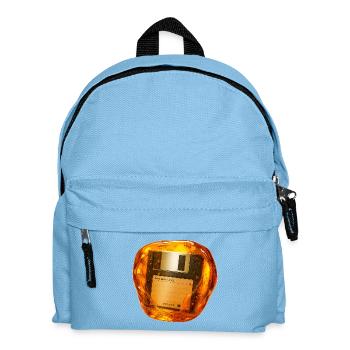 Diskette in Bernstein versenkt - Kinder Rucksack - Hellblau - Vorne