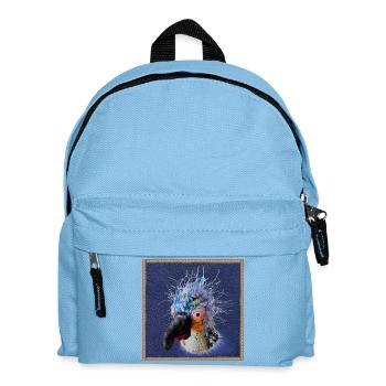 Krallo Kreisch™ Kultvogel Pop-Out Lederoptik blau - Kinder Rucksack - Hellblau - Vorne
