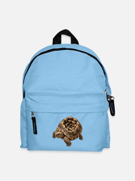 Geometrische Hex-Schildkrötenschale - Kinder Rucksack - Hellblau