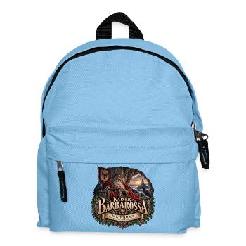 Kaiser Barbarossa – Kyffhäuser Sage - Kinder Rucksack - Hellblau - Vorne