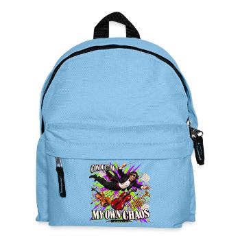 Lustiges Dirigentengeschenk – Mein eigenes Chaos dirigieren - Kinder Rucksack - Hellblau - Vorne
