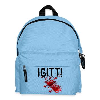 Halloween Blutflecken Igitt - Kinder Rucksack - Hellblau - Vorne