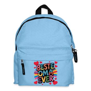 Best Oma Ever - Kinder Rucksack - Hellblau - Vorne
