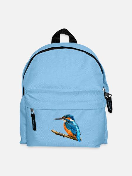 Eisvogel Aquarell - Kinder Rucksack - Hellblau