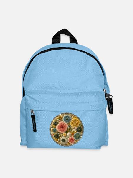Kulturteller-Petrischalen-Tee - Kinder Rucksack - Hellblau