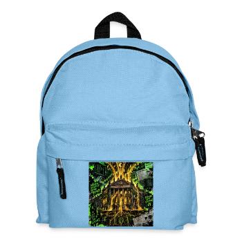Geistige Freiheit finanzieren 💡 - Kinder Rucksack - Hellblau - Vorne
