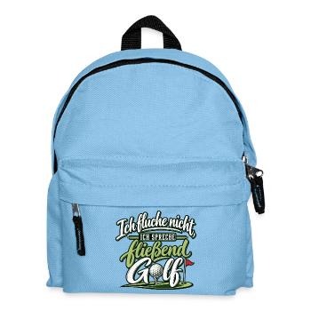 Ich fluche nicht ich spreche fließend Golf - Golfe - Kinder Rucksack - Hellblau - Vorne