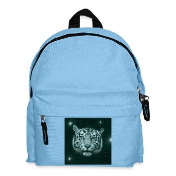 Tiger im Weltraum-Panorama - Kinder Rucksack - Hellblau - Vorne