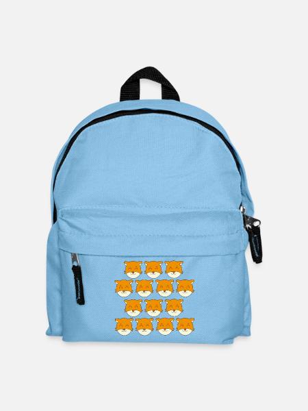 Süßes Fuchsgesicht - Kinder Rucksack - Hellblau